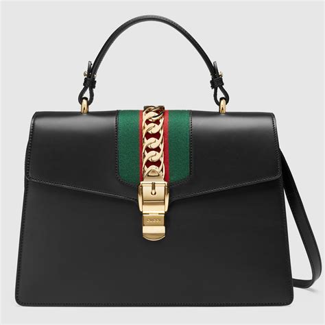 gucci sylvie bags|Gucci sylvie top handle bag.